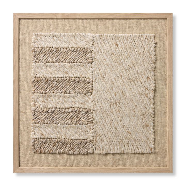 Bandera Beige/Ivory 2'8"x2'8" Wall Art